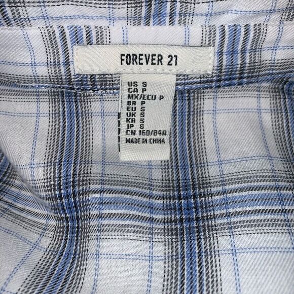 FOREVER21 Plaid Pocket Shirt- S NWT - Picture 6 of 7